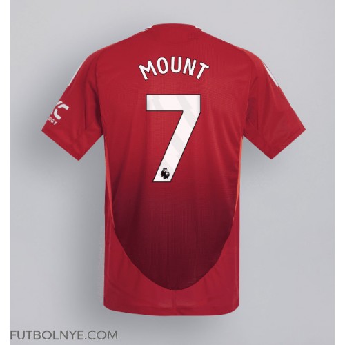 Camiseta Manchester United Mason Mount #7 Primera Equipación 2024-25 manga corta